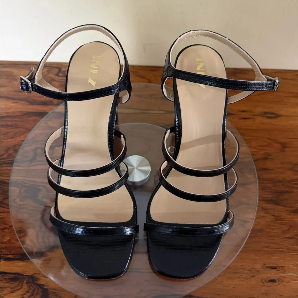 Inez Sasha heel in Black Lizard Emboss size 9.5 W - Picture 13 of 17